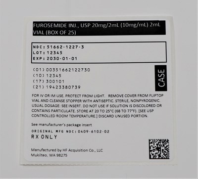 51662122730 Furosemide Case Label